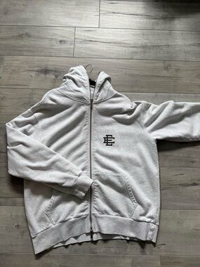 Eric Emanuel Light Gray Zip Hoodie